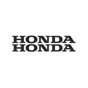 Stickerset Honda Woord Zwart 12CM