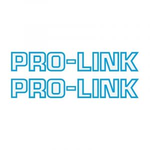 Stickerset Pro-Link Cyaan Op Transparant 26CM