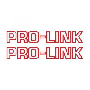 Stickerset Pro-Link Rood Op Transparant 26CM