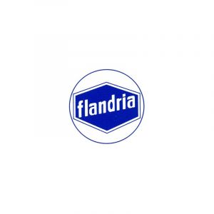 Sticker Flandria Logo Blauw/Wit 41MM