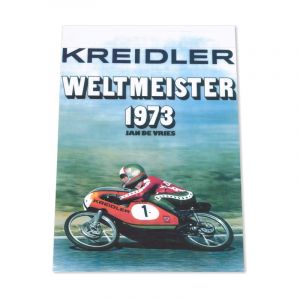 Poster "Kreidler Weltmeister 1973" Herdruk