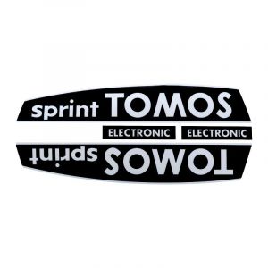 Stickerset Tomos Sprint Electronic Zwart/Wit