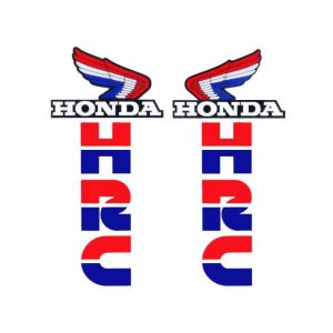 Stickerset Honda HRC Rood/Blauw 168X80MM
