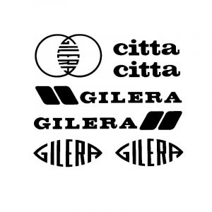 Stickerset Gilera Citta Zwart 7-Delig