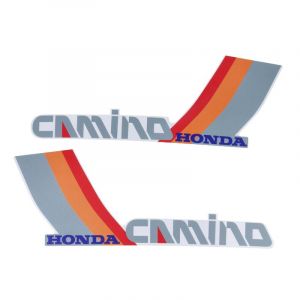 Stickerset Tank Honda Camino Rood/Oranje/Grijs/Wit