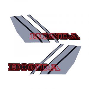 Stickerset Tank Honda Camino Special Grijs/Zwart/Rood