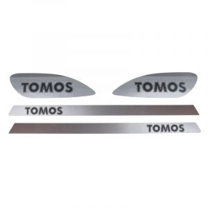 Stickerset Tomos S1 Zilver/Zwart/Bruin
