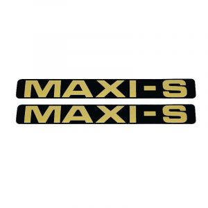 Stickerset Maxi-S Zwart/Goud 172X23MM