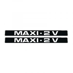 Stickerset Maxi - 2 V Zwart/Wit 225X22MM