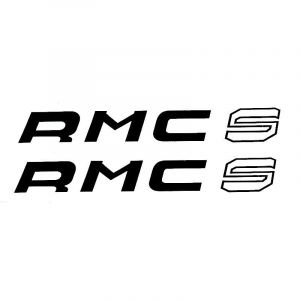 Accubakstickers RMC-S Zwart/Wit 2 Stuks