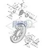 Achterwiel Yamaha FS1 DX
