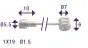Kabel Rem/Koppeling Uni 225CM Nippel 5.5X10 & 7X6