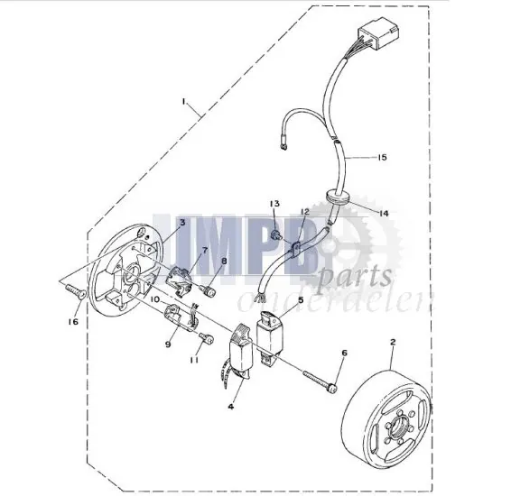 Ontsteking Yamaha FS1 DX