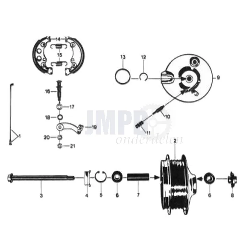 22. Zundapp 529 Voornaaf 120MM