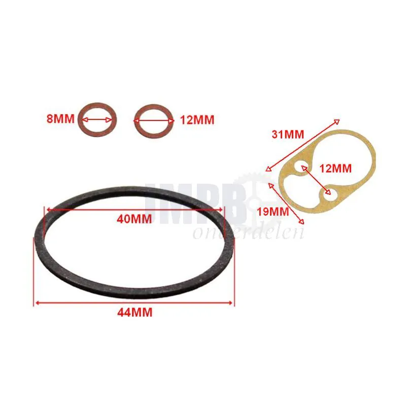 Isolator plaat pakking Keihin 12-20mm carburateur