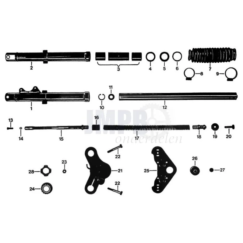 d5surf 出品 19. Zundapp 529 Voorvork Schijfrem