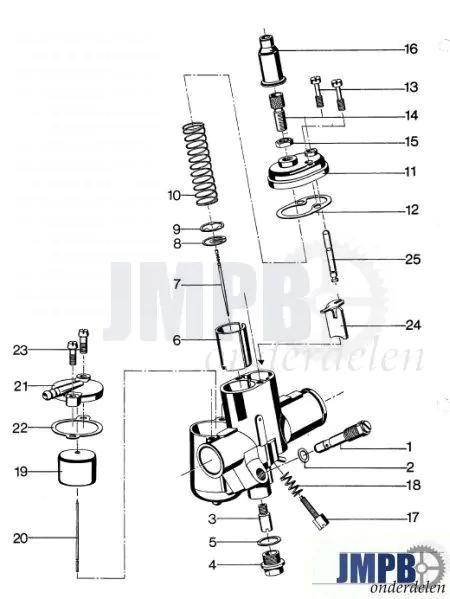Exploded view | Bing 17MM Zundapp