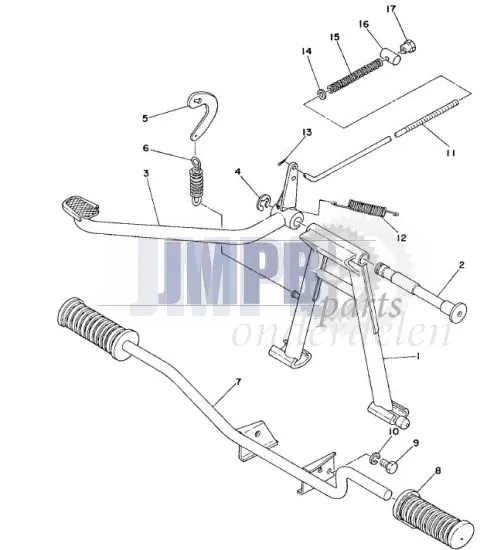 Middenstandaard Yamaha FS1 DX