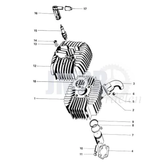 Cilinder Kreidler 5V Indirect