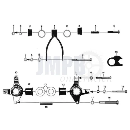 17. Zundapp 529 Motorophanging