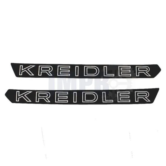 Tankstickers Kreidler A-Tank Zwart/Wit