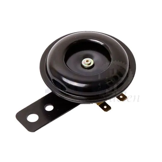 Claxon 12 Volt Gelijkstroom model Ring Zwart