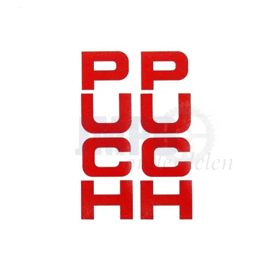 Stickerset Voorvork Puch Maxi Rood 26X94MM