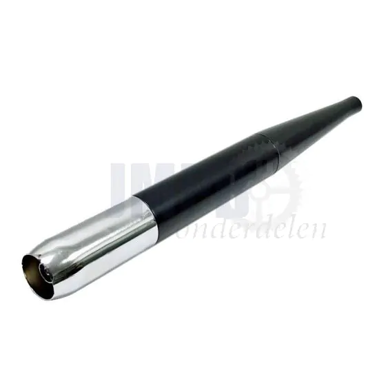 Uitlaatdemper Universeel Zwart/Chroom 32MM