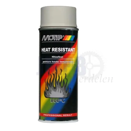 Motip Hittebestendige lak Spuitbus Grijs - 400 ML
