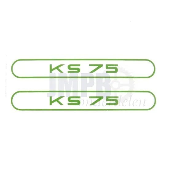 Stickerset Tank Zundapp KS75 Groen