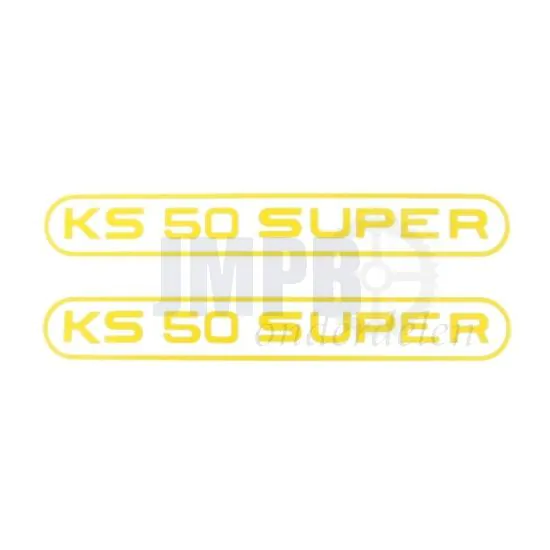 Stickerset Tank Zundapp KS50 Super Geel