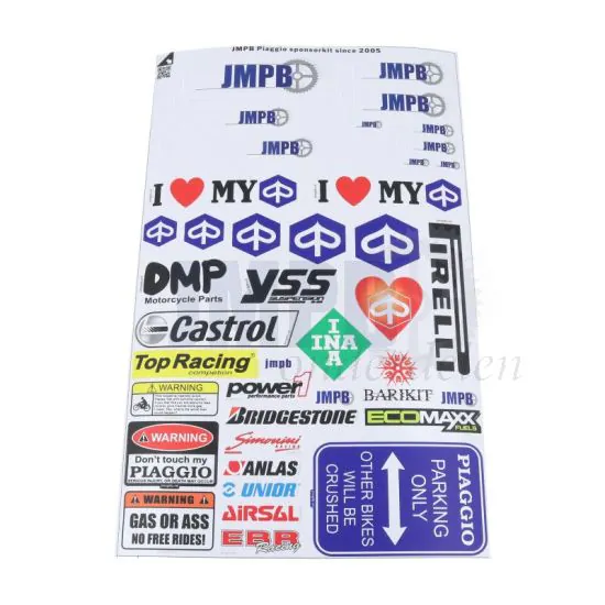 Stickerset JMPB Piaggio