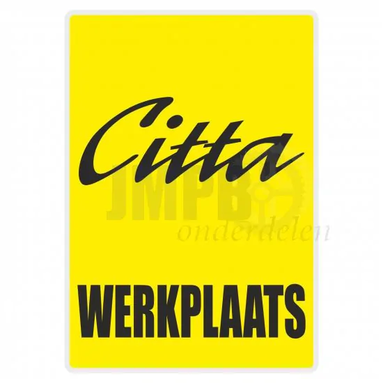 Werkplaatssticker Citta Geel Nederlands