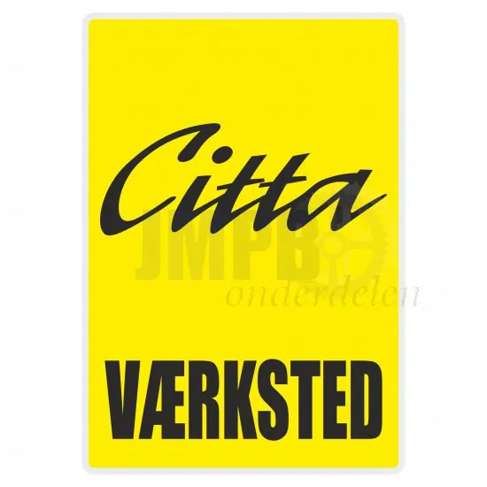 Vaerksted Sticker Citta Geel Deens