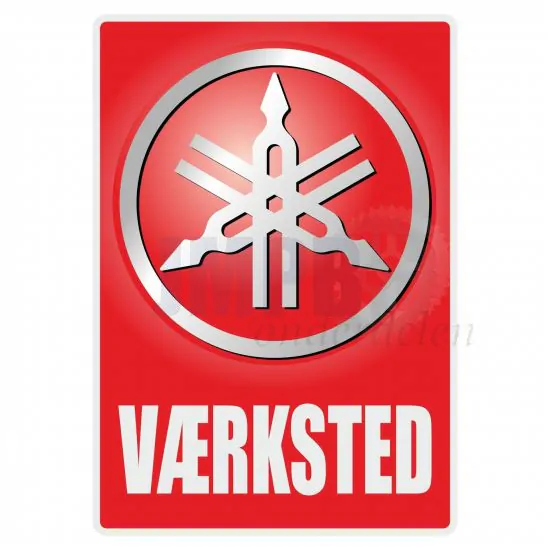 Vaerksted Sticker Yamaha Deens