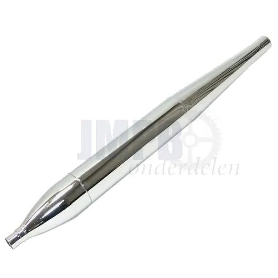 Uitlaatdemper Universeel Sigaar Chroom 30MM