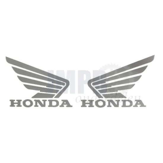 Stickerset Honda Wings Grijs 105X85MM