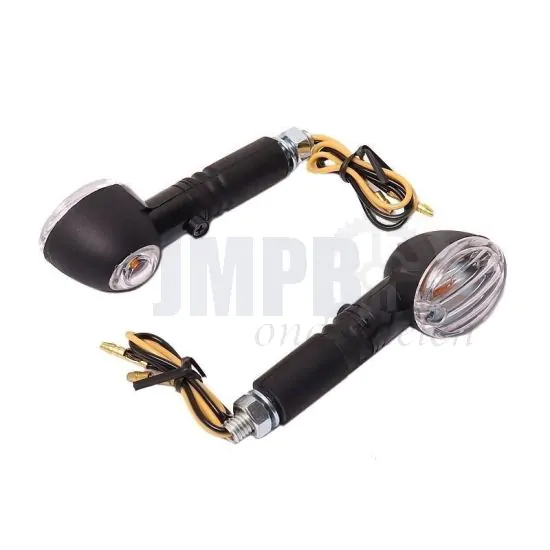 Knipperlichtset Universeel Mini Rond Zwart