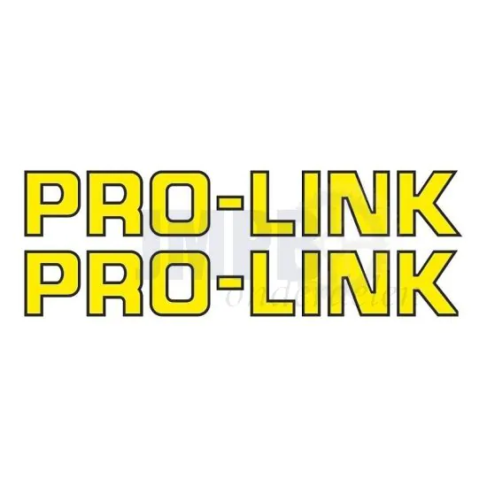 Stickerset Pro-Link Geel 16.5CM