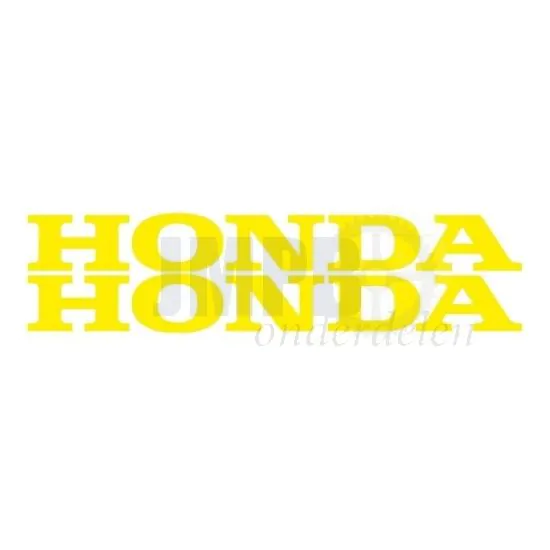 Stickerset Honda Woord Geel 22CM