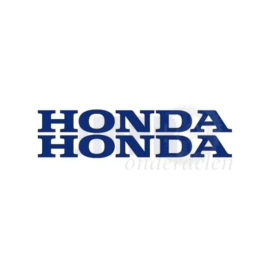 Stickerset Honda Woord Blauw 12CM
