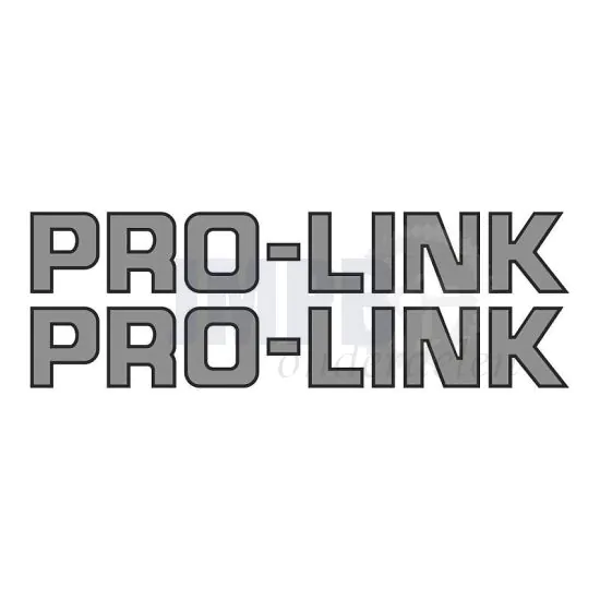 Stickerset Pro-Link Zilver 16.5CM
