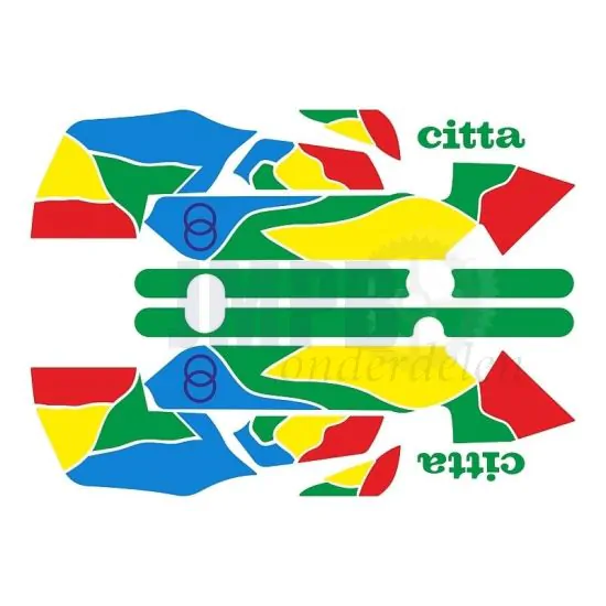 Stickerset Gilera Citta Funny Groen