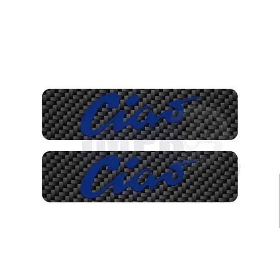 Tankstickers Ciao Carbon/Blauw