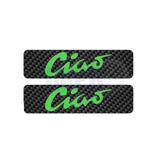 Tankstickers Ciao Carbon/Groen