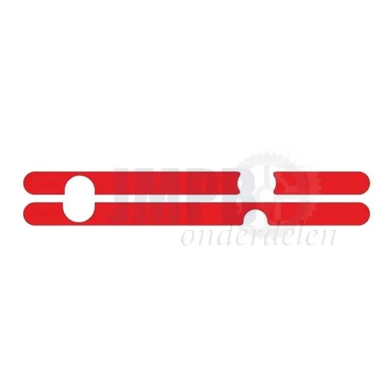Stickerset Voor Motorschermen Rood Gilera Citta