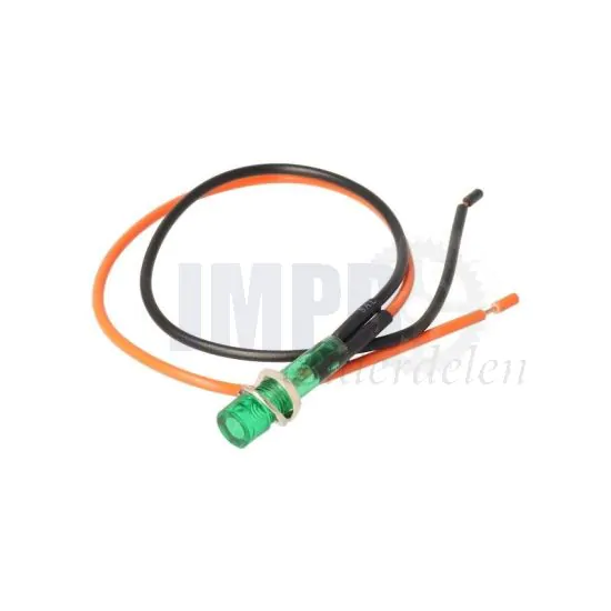 Controlelamp Universeel Groen 8MM 12 Volt