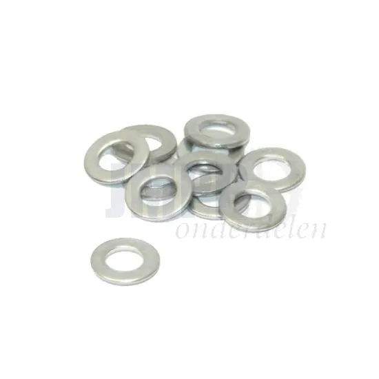 M6 Vlakke sluitring voor Cill.bouten RVS Din 433