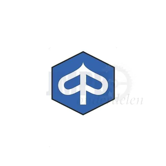 Sticker Piaggio Logo Zeskant 55MM 
