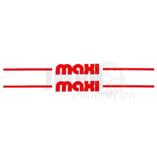 Stickerset Maxi Zijscherm Rood 235X20MM